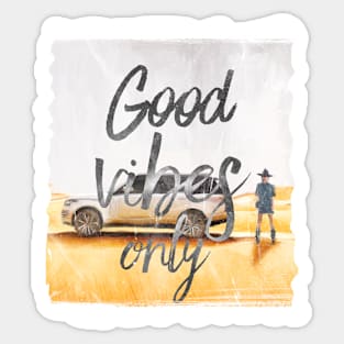 Good Vibes only desert Sticker